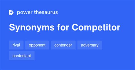 synonyms of competitor